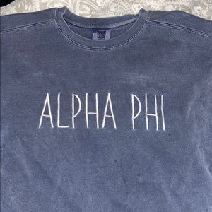 Alpha Phi Comfort Colors Crewneck